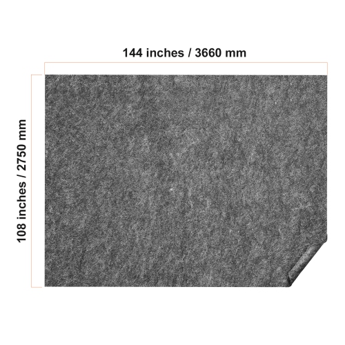 VEVOR 9' x 12' Rug Pad Without Slip Resistance, Protective Cushioning Carpet Pad, 1/4"Thick, 100% Pure Polyester Felt, 10-11㎡ Comfort Underfoot