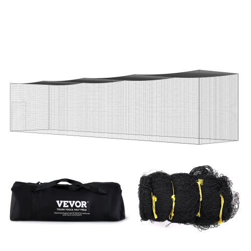 VEVOR 55FT Professional Softball Baseball Batting Hitting Training Net, Practice Portable Pitching Cage Net with Door & Carry Bag, Heavy Duty