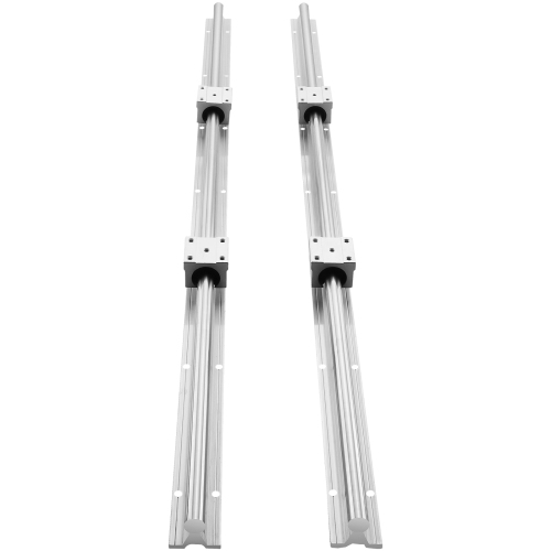 VEVOR SBR20 1200mm Linear Guide Rail Set, 2 PCS 47.2 in/1200 mm SBR20 Guide Rails and 4 PCS SBR20UU Slide Blocks, Linear Rails and Bearings Kit for