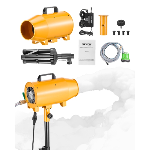 VEVOR 180 W Foam Machine, Party Foam Cannon, Portable Foam Maker with a Tripod Stand, Foam Party Machine with a Submersible Pump, for Backyard, Pool,