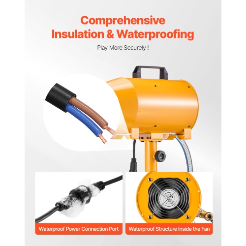 VEVOR 180 W Foam Machine, Party Foam Cannon, Portable Foam Maker with a Tripod Stand, Foam Party Machine with a Submersible Pump, for Backyard, Pool,