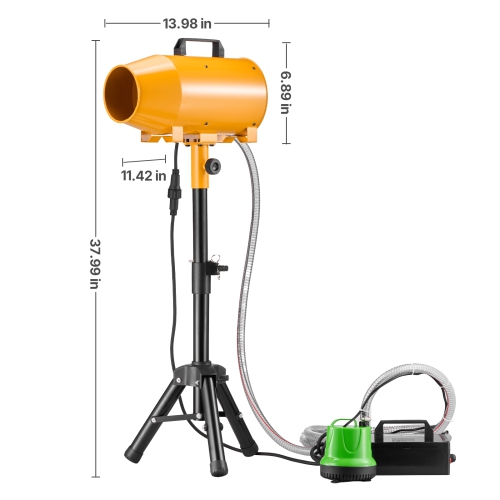 VEVOR 180 W Foam Machine, Party Foam Cannon, Portable Foam Maker with a Tripod Stand, Foam Party Machine with a Submersible Pump, for Backyard, Pool,