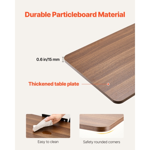 VEVOR Overbed Table, Mobile Bed Side Table with Flip Desktop and 4 Wheels, Height & Angle Adjustable Rolling Laptop Desk with Cup Holder, Portable