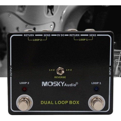 Guitar Effects | Dual Reverse Loop Box, Versatile Guitar Effects Loop Switching Pedal with Tuner Output for Interference-Free Tuning