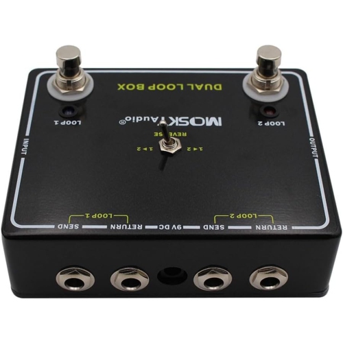 Guitar Effects | Dual Reverse Loop Box, Versatile Guitar Effects Loop Switching Pedal with Tuner Output for Interference-Free Tuning
