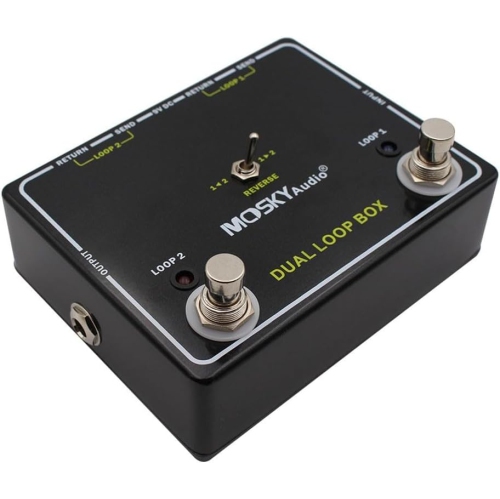 Guitar Effects | Dual Reverse Loop Box, Versatile Guitar Effects Loop Switching Pedal with Tuner Output for Interference-Free Tuning