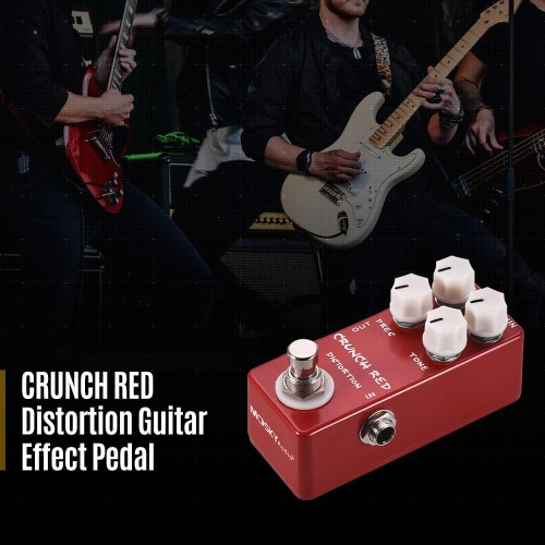 Guitar distortion effects pedal | Four-knob precision control | True bypass design | Full metal body | Suitable for beginners to professionals