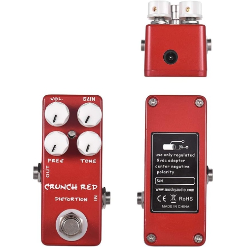 Guitar distortion effects pedal | Four-knob precision control | True bypass design | Full metal body | Suitable for beginners to professionals