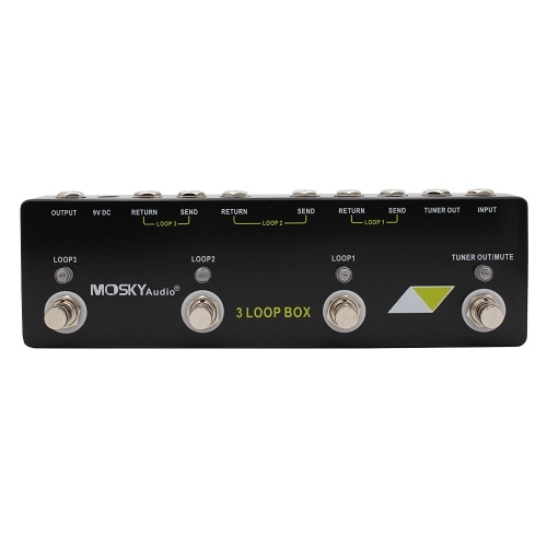 Guitar looper, looping effects pedal, multiple looping capabilities, electric guitar looper pedal for guitar, bass and keyboard, unlimited recording