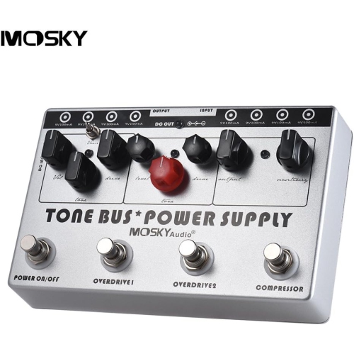 3-in-1 professional guitar effects + power supply system | Compression + double overload | 8 independent power supplies | Recording-grade tone chain