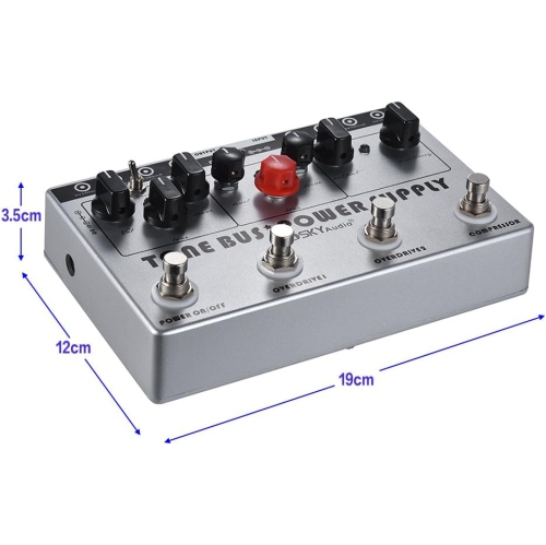 3-in-1 professional guitar effects + power supply system | Compression + double overload | 8 independent power supplies | Recording-grade tone chain