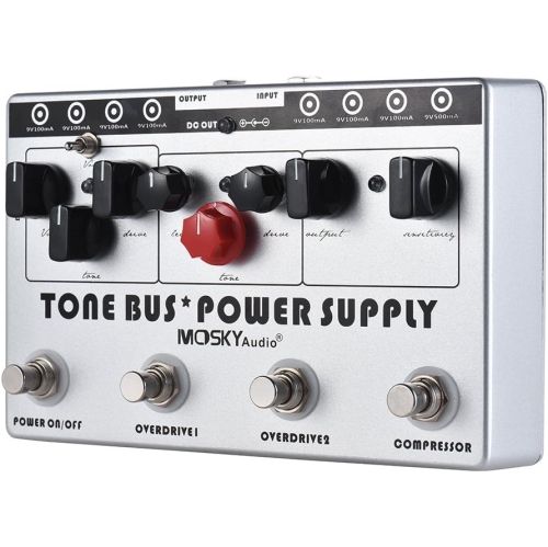 3-in-1 professional guitar effects + power supply system | Compression + double overload | 8 independent power supplies | Recording-grade tone chain