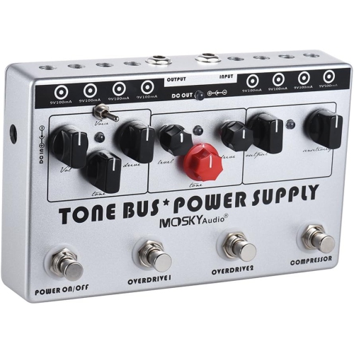 3-in-1 professional guitar effects + power supply system | Compression + double overload | 8 independent power supplies | Recording-grade tone chain