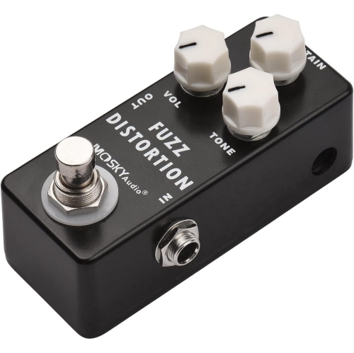 Professional distortion fuzz effects | Three-band equalization adjustment | True bypass design | All-metal body | Portable