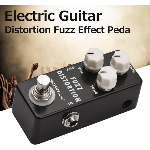 Professional distortion fuzz effects | Three-band equalization adjustment | True bypass design | All-metal body | Portable