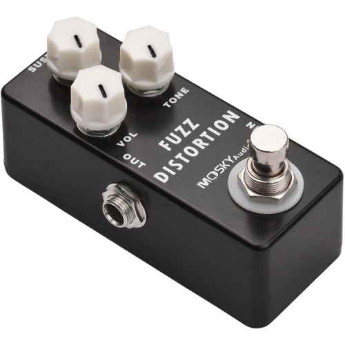 Professional distortion fuzz effects | Three-band equalization adjustment | True bypass design | All-metal body | Portable