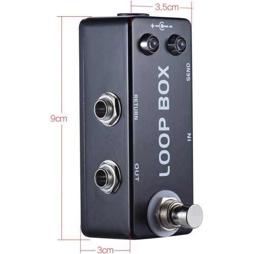Multi-function instrument loop switcher - effects loop/dual instrument switching Zinc alloy mini body