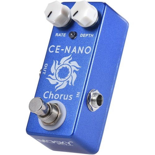 Professional chorus guitar effects pedal - dual knobs for precise adjustment, full metal body, true bypass design