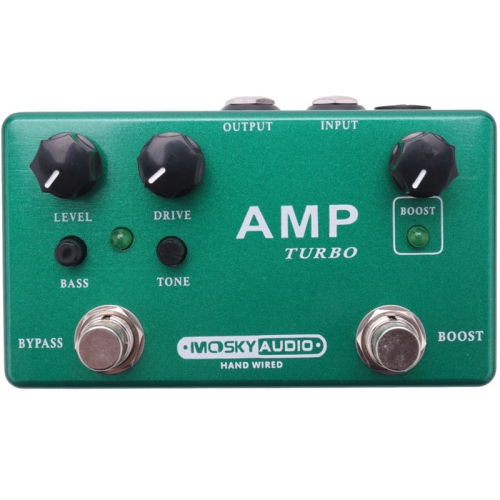 3-in-1 multifunctional guitar effects pedal｜Overdrive/boost/preamp｜Dual channel independent switching｜All-metal portable body