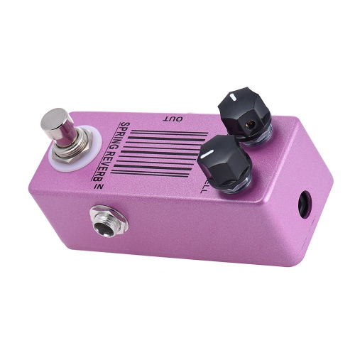 Mini Spring Reverb Guitar Effector – Très petit format, faible bruit, boîtier en métal de dérivation véritable