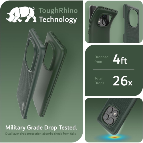 Étui MergeGrip Xiaomi Redmi Note 14 Pro 5G de TUDIA 2025 - Vert pin