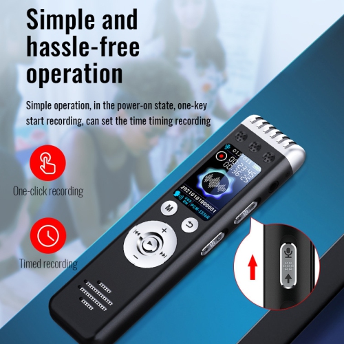 Portable Voice Recorder and Mini Music Player, MP3 Playback, Suitable for Interviews and Meeting Recordings