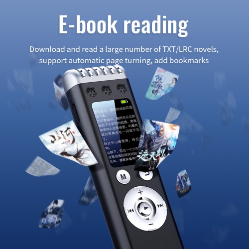 Portable Voice Recorder and Mini Music Player, MP3 Playback, Suitable for Interviews and Meeting Recordings