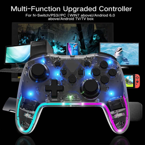Switch controller wireless Android iOS computer Switch PRO wake-up vibration somatosensory game controller, suitable for NSwitch, PS3 and other