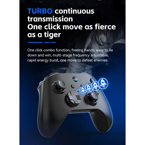 New G6 wireless Bluetooth controller, dual Hall return button, 6-axis continuous vibration, supports Switch, computer, iOS/Switch, Apple, Android, PC