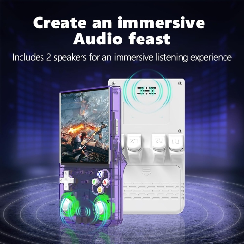 2025 New Upgraded Version R36ULTRA Retro Handheld Game Console 64G Built-in 20000+ Classic Games Portable Handheld Open Source Linux System 4.0 Inch