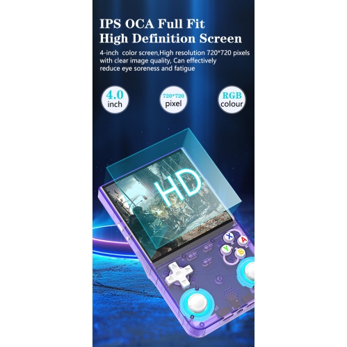 2025 new upgraded version R36ULTRA retro handheld game console 128G memory built-in 30000+ classic games open source Linux system 4.0-inch 4K HD