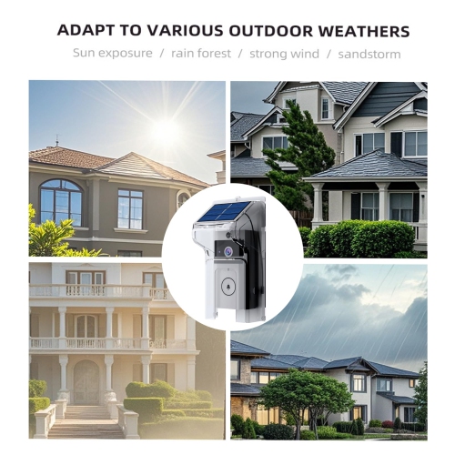 Wifivisual Doorbell Camera Wireless Solar Charging Waterproof Night Vision Smart Home HD Doorbell Two-Way Intercom Voice