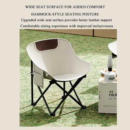 Heavy Duty Folding Camping Chair - 190kg, Compact and Portable, 600D Oxford Fabric, Suitable for Outdoor, Hiking, Fishing, Sporting Events