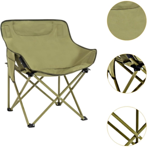 Heavy Duty Folding Camping Chair - 190kg, Compact and Portable, 600D Oxford Fabric, Suitable for Outdoor, Hiking, Fishing, Sporting Events