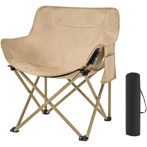 Heavy Duty Folding Camping Chair - 190kg, Compact and Portable, 600D Oxford Fabric, Suitable for Outdoor, Hiking, Fishing, Sporting Events