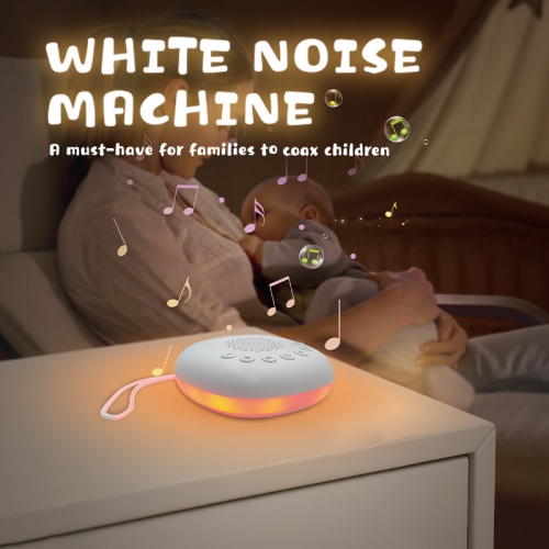 Mini Sound Machine for Baby Adults with 3-Level Night Light,26 Soothing Sounds 6 Timers,Memory Function 1200mAh Battery for Bedroom