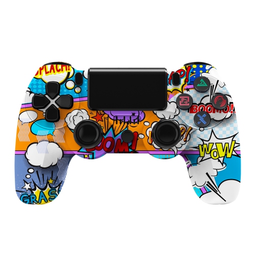 Manette sans fil Bluetooth P4 Manette 4ᵉ Generation avec barre lumineuse P4 Manette de jeu sans fil Dual Shock adaptée pour PS4, PC, Android - Cloud