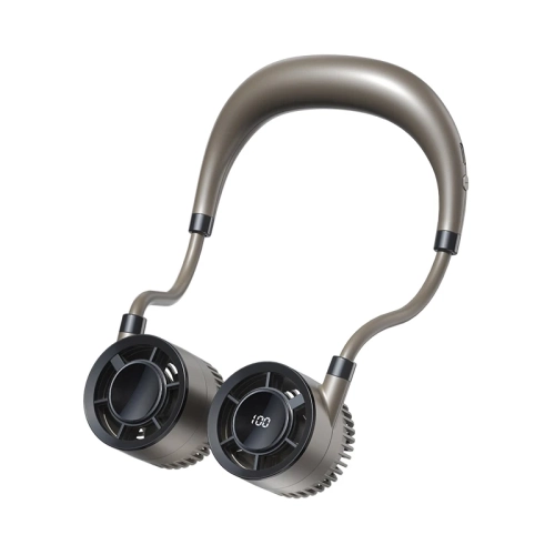 2025 Ventilateur de cou ultraléger 100 vitesses de la série Glacier, design électrique de voyage pour sports d'extérieur, alimenté par USB, affichage