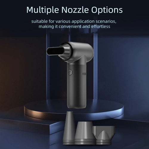 Portable Mini Dust Blower, 110,000 RPM Handheld Dust Remover with Three Nozzles for Camera and Keyboard Cleaning