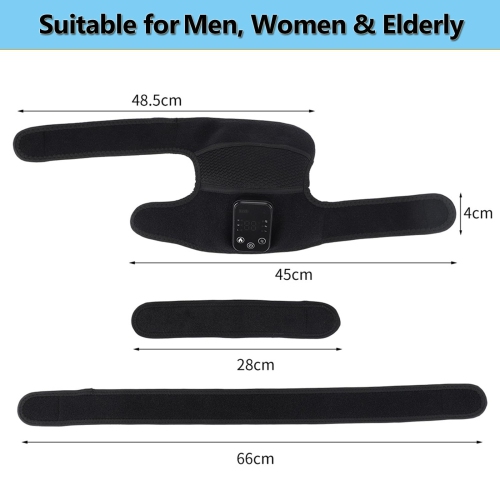 Rechargeable Knee Massager 3 Gear Vibration Massage Adjustable Shoulder Brace Electric Heating Pads Leg Knee Warmer