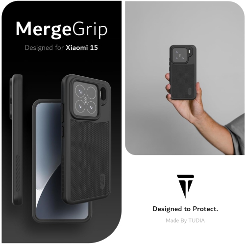 TUDIA MergeGrip Xiaomi 15 5G Case 2025 - Black