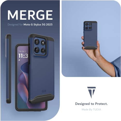 Étui Merge de TUDIA pour Moto G Stylus 5G 2025 de Motorola - Indigo