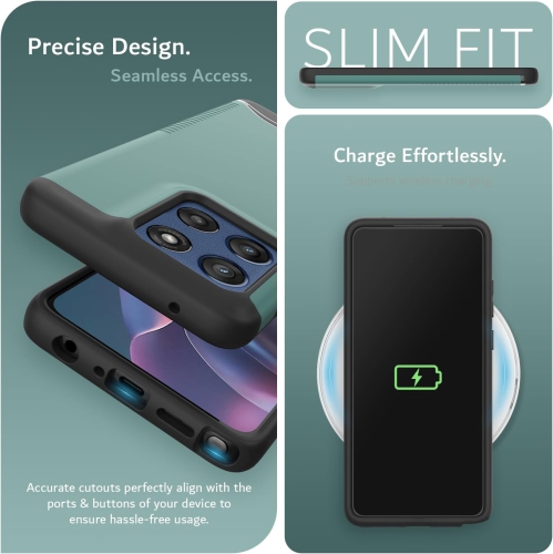 Étui Merge de TUDIA pour Moto G Stylus 5G 2025 de Motorola - Vert chasseur