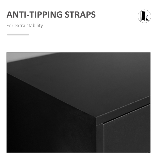 Kepooman Towering File Vault - 7-Drawer Vertical Cabinet on Wheels for Comprehensive Office Document Organization, Black