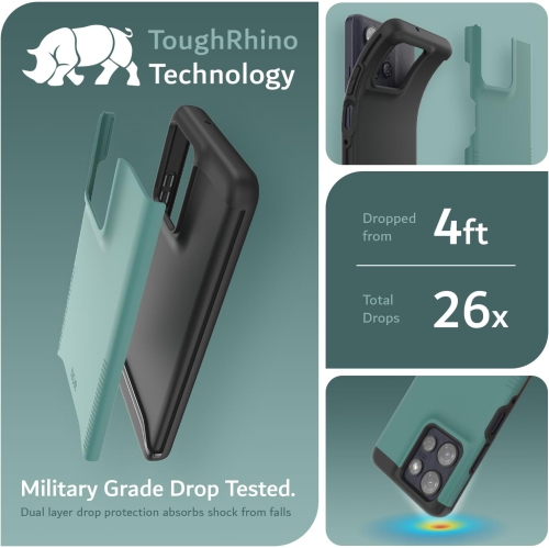 Étui Merge Moto G Power 5G 2025 de TUDIA compatible avec MagSafe - Vert chasseur