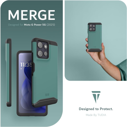 Étui Merge Moto G Power 5G 2025 de TUDIA - Vert chasseur
