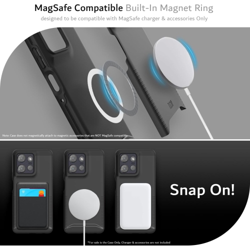 Étui Merge Moto G Power 5G 2025 de TUDIA compatible avec MagSafe - Noir