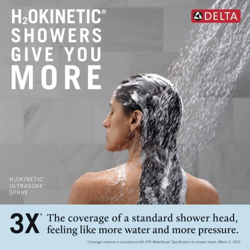 Delta Faucet ProClean Matte Black Hand Shower with Slide Bar, Handheld Shower with High Pressure Spray