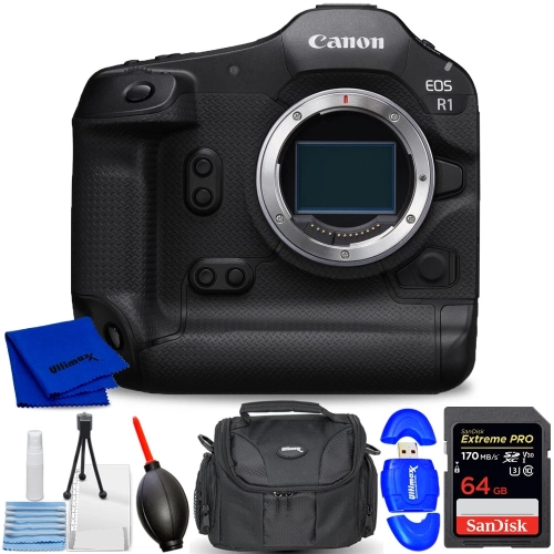 CANON  Eos R1 Mirrorless Camera 6577C002 - 7PC Accessory Bundle