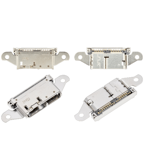 Replacement Charging port soldering required - 21 Pin - Micro B 3.0 - 4 Anchor Points